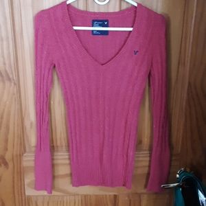 Red American eagle sweater